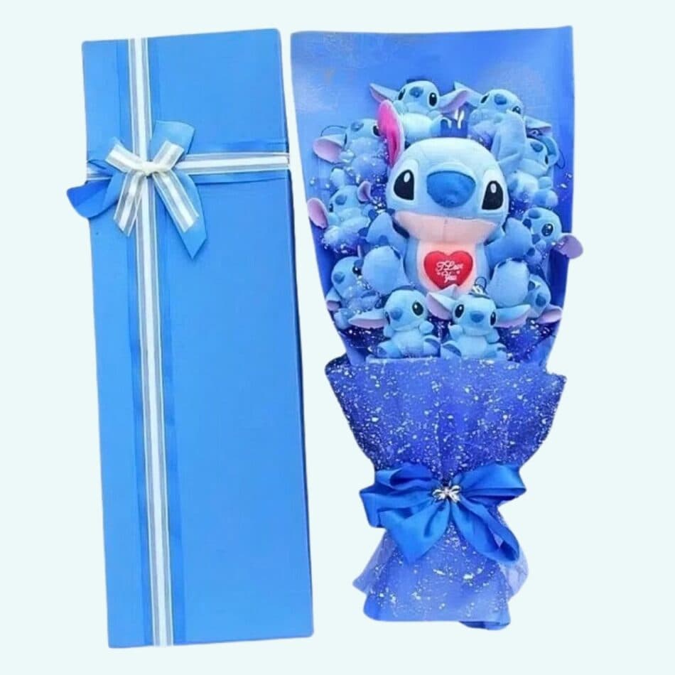 Stitch Plush Bouquet - I Love You
