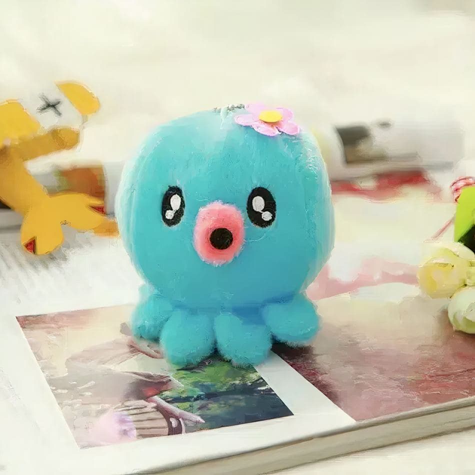 Blue Octopus Keychain Plush thumbnail 3