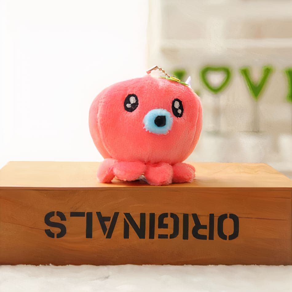 Red Octopus Keychain Plush thumbnail 3