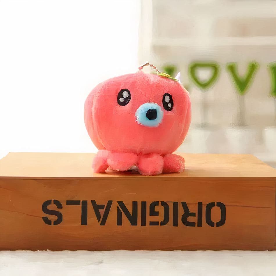 Red Octopus Keychain Plush thumbnail 4