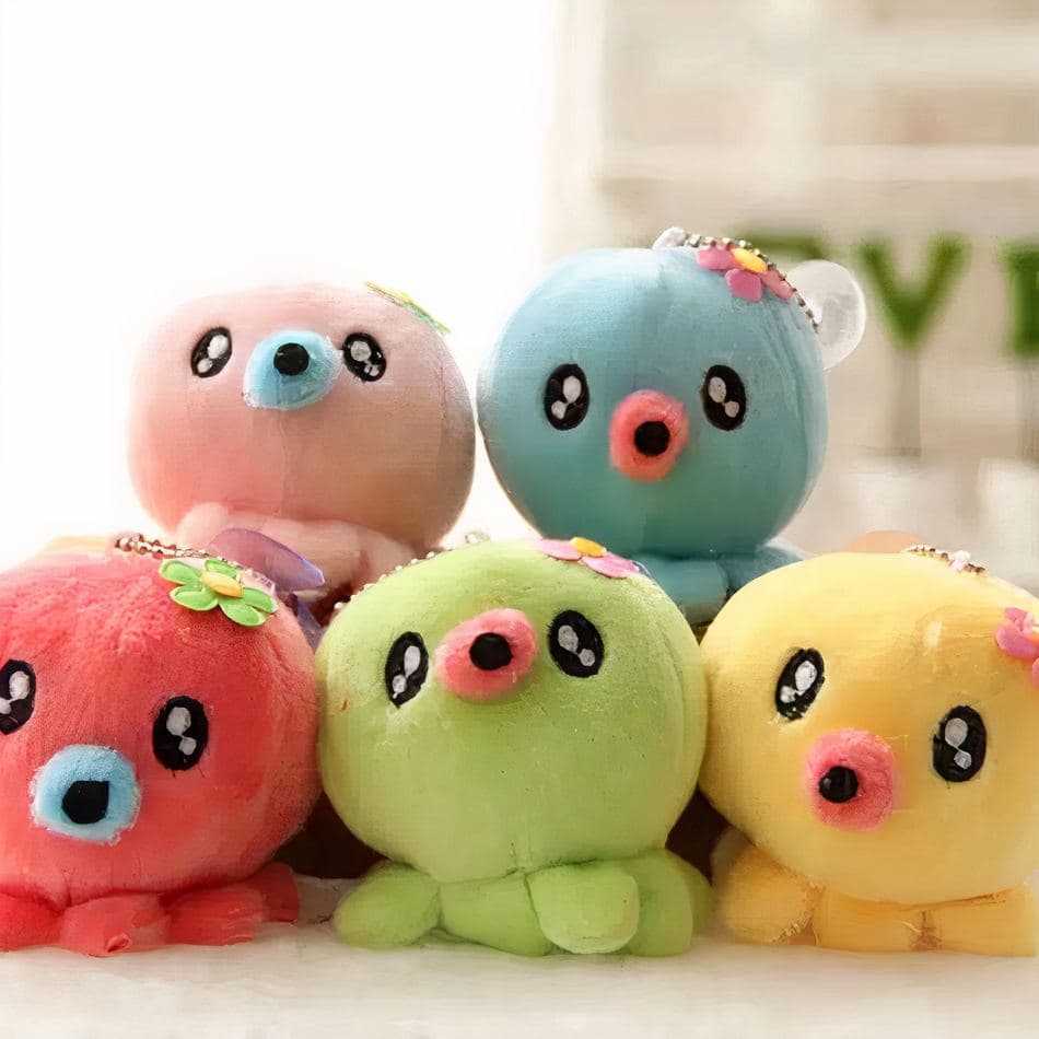Blue Octopus Keychain Plush thumbnail 2