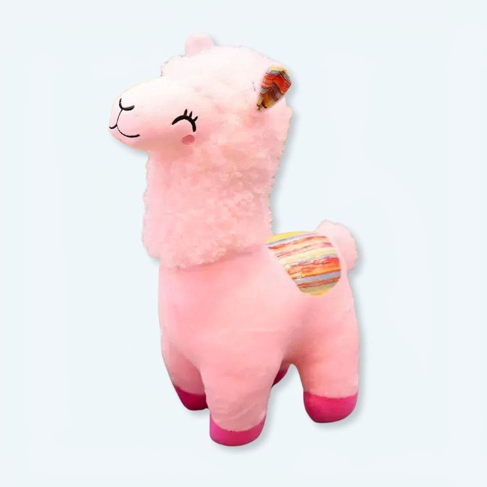 Smiling Colorful Alpaca Plush