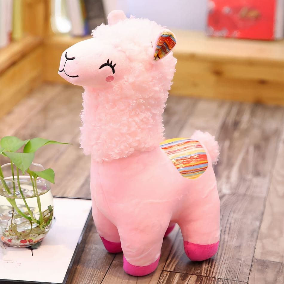 Smiling Colorful Alpaca Plush thumbnail 4