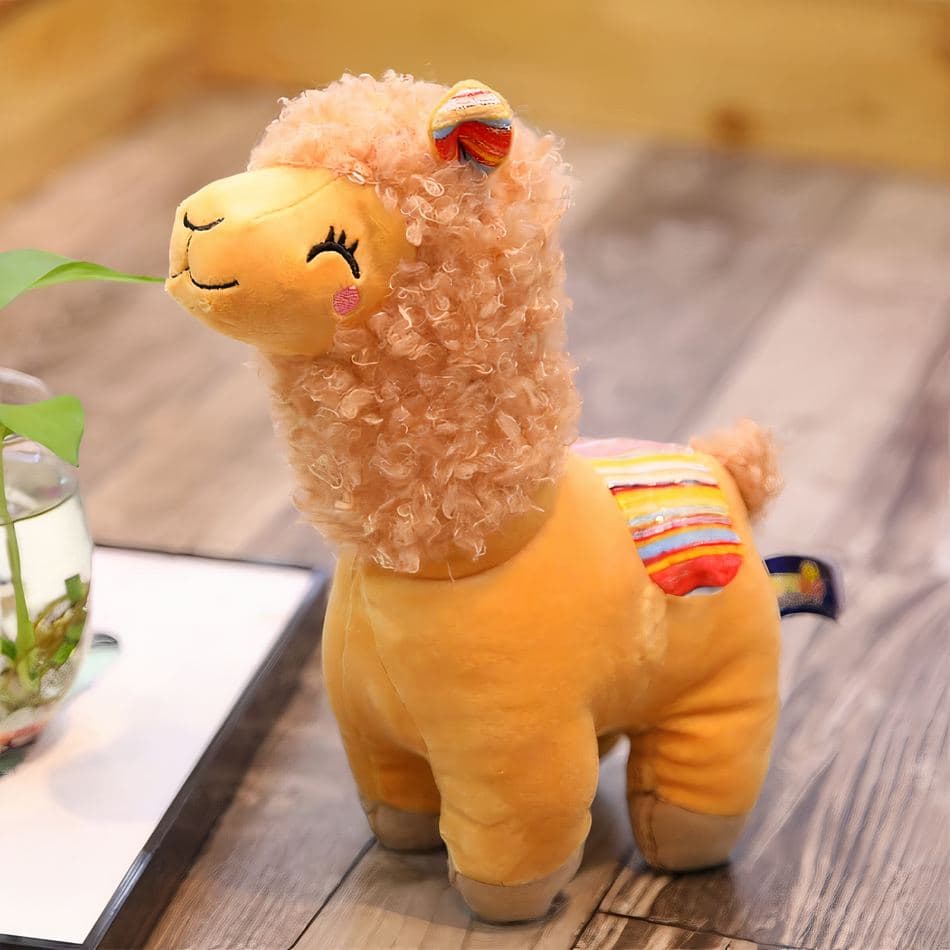 Smiling Colorful Alpaca Plush thumbnail 5