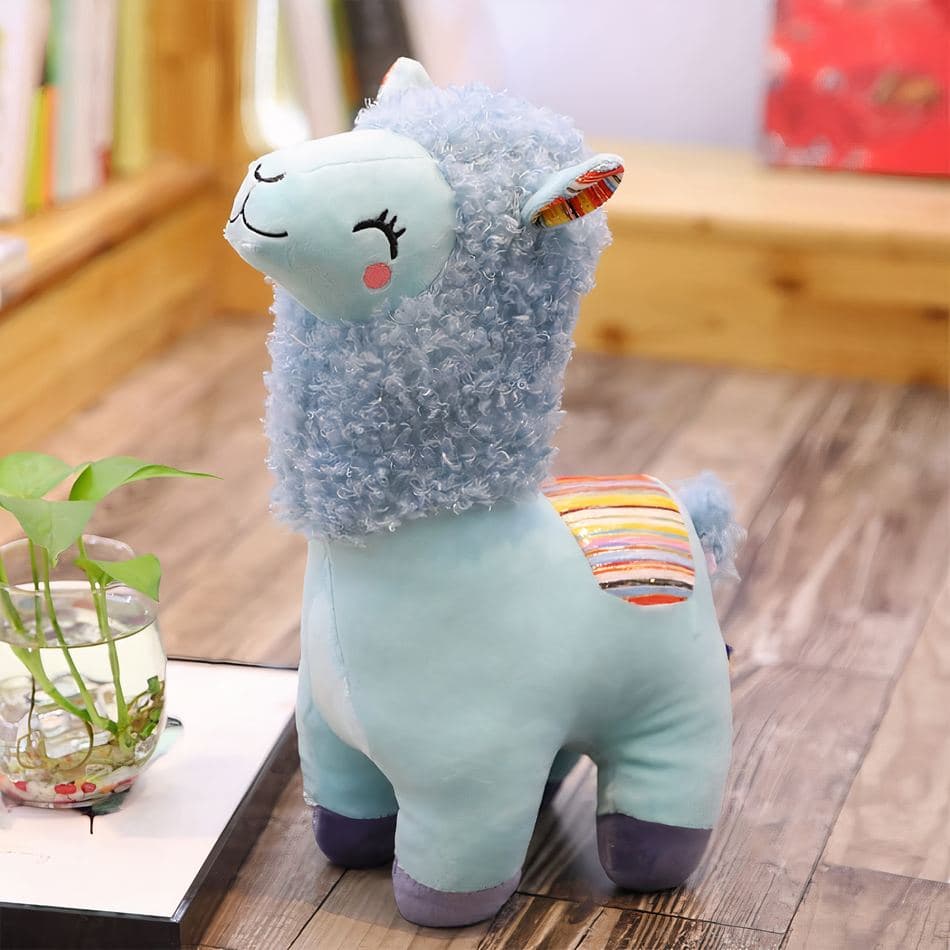Smiling Colorful Alpaca Plush thumbnail 6