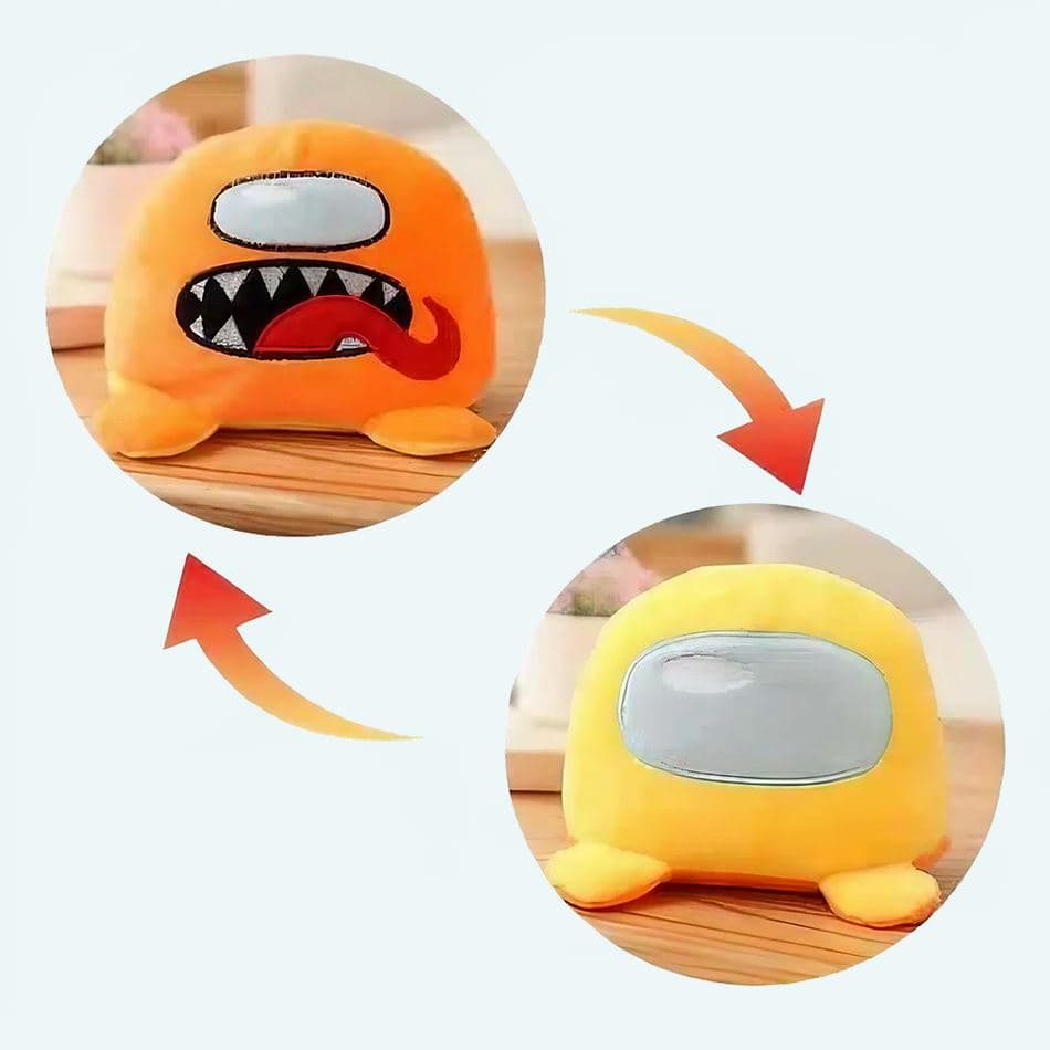 Reversible Among Us Plush - Orange/Yellow