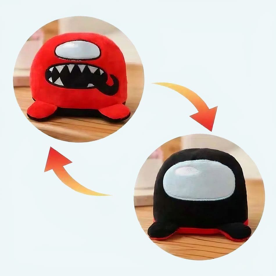 Reversible Among Us Plush - Red/Black