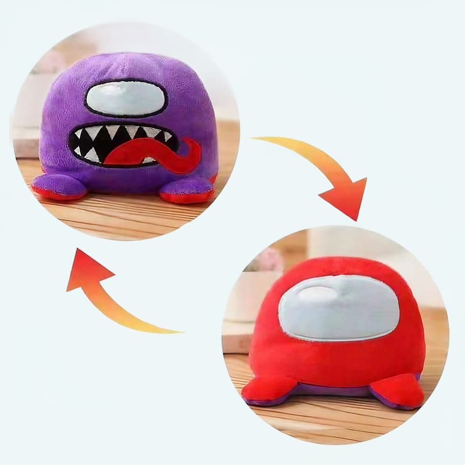 Reversible Among Us Plush - Purple/Red