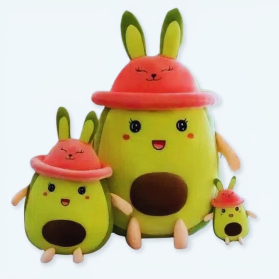Cute Avocado Plush Toy with Hat