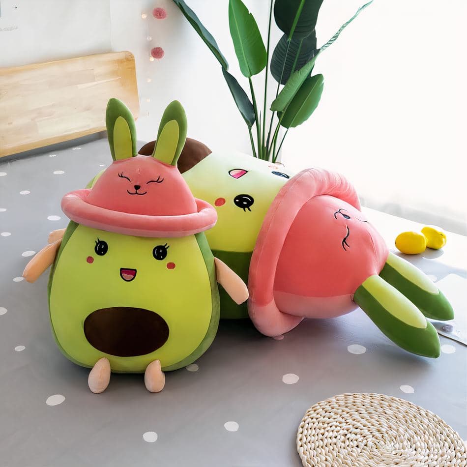 Cute Avocado Plush Toy with Hat thumbnail 3