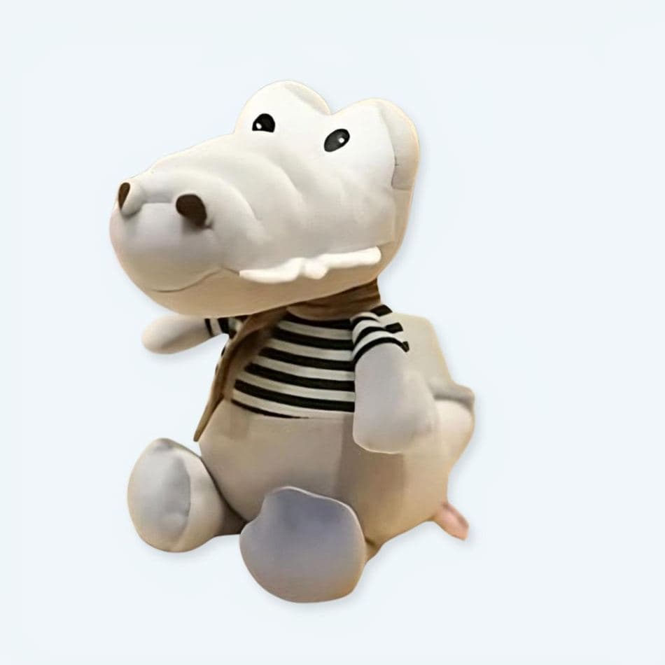Grey Baby Crocodile Plush