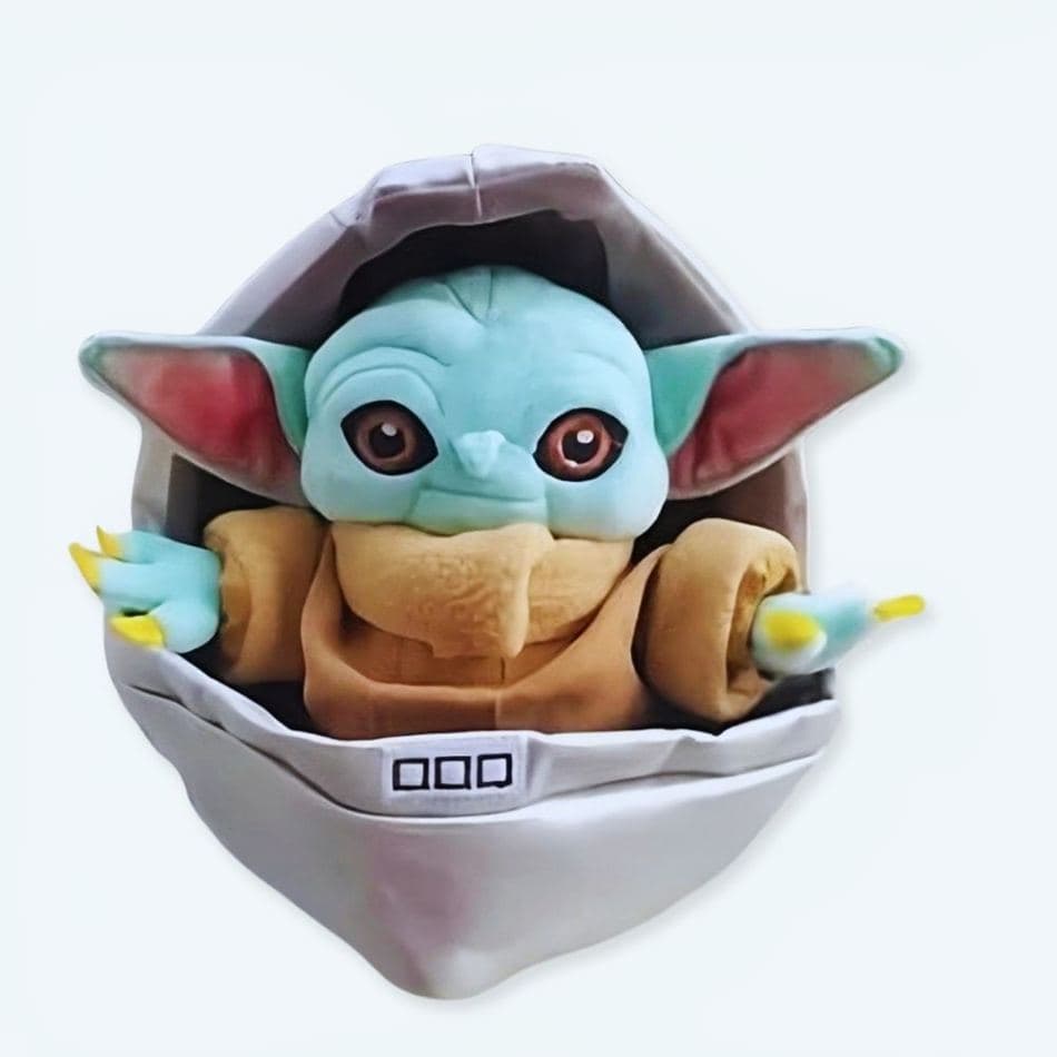 Baby Yoda Plush in Crib