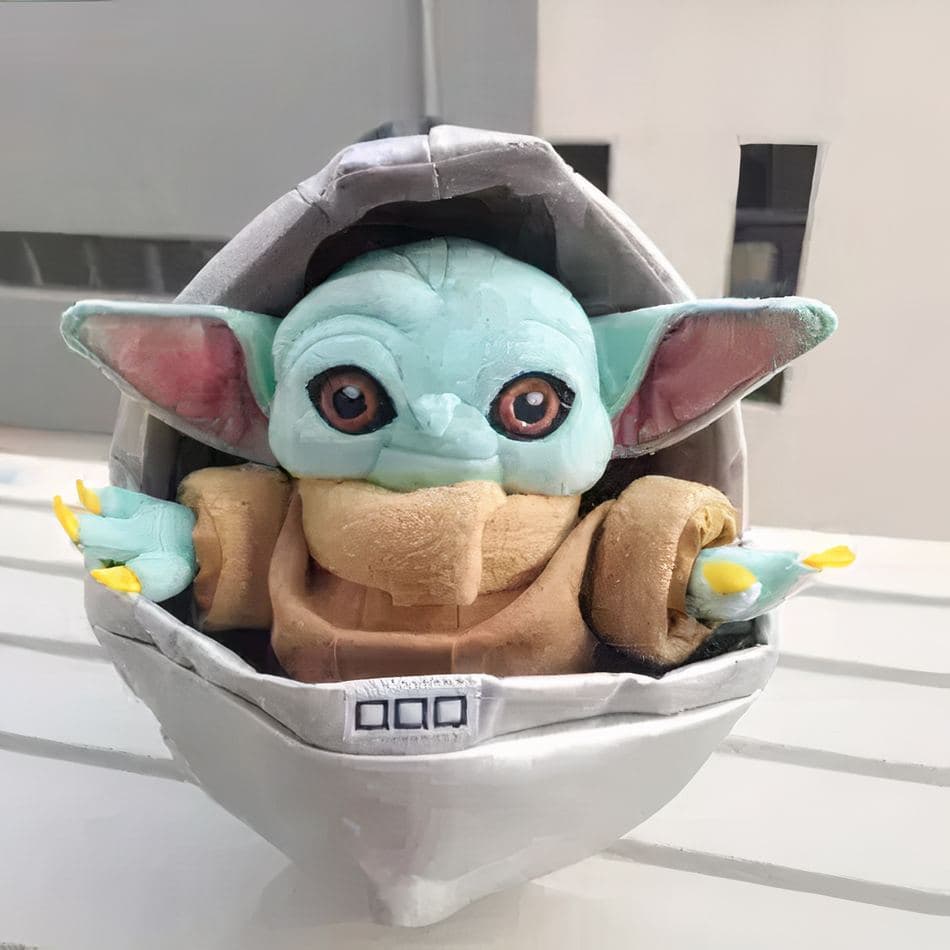 Baby Yoda Plush in Crib thumbnail 2