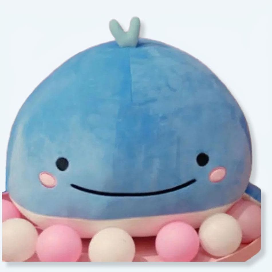 Soft Blue Whale Plush Toy