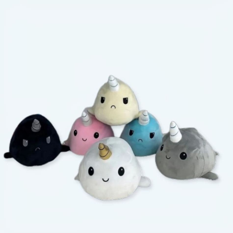 White Unicorn Whale Plush