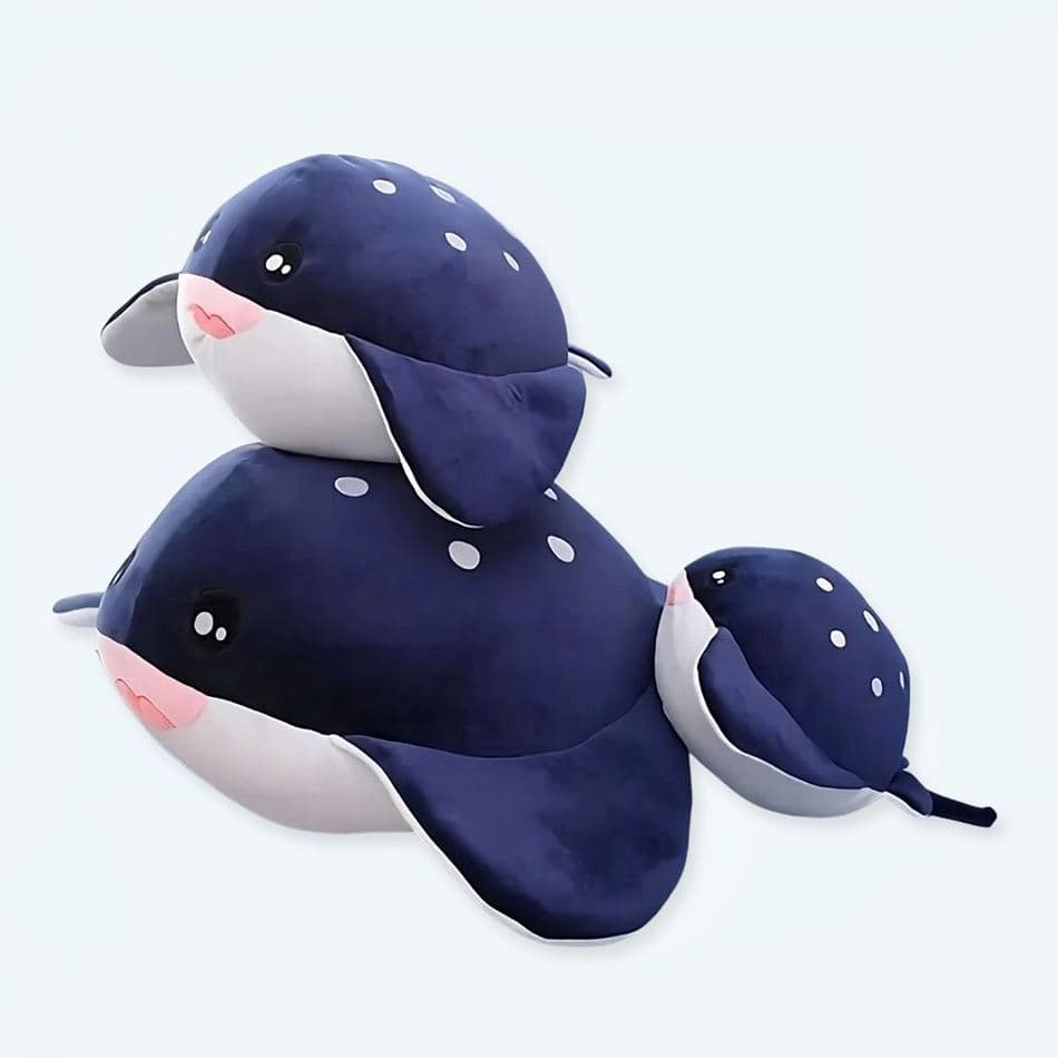 Soft Black Whale Plush Toy