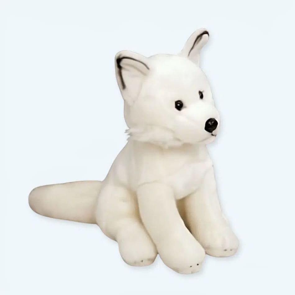 White Fox Dog Plush Toy