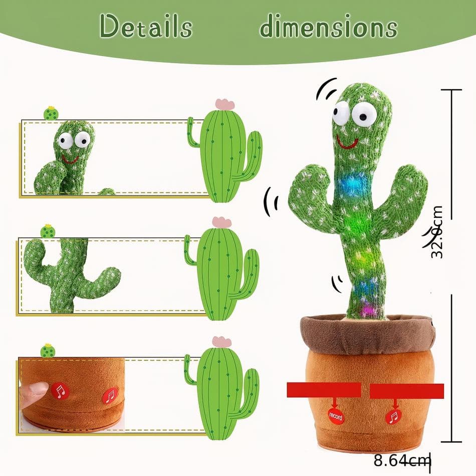 Dancing Cactus Plush Toy thumbnail 4