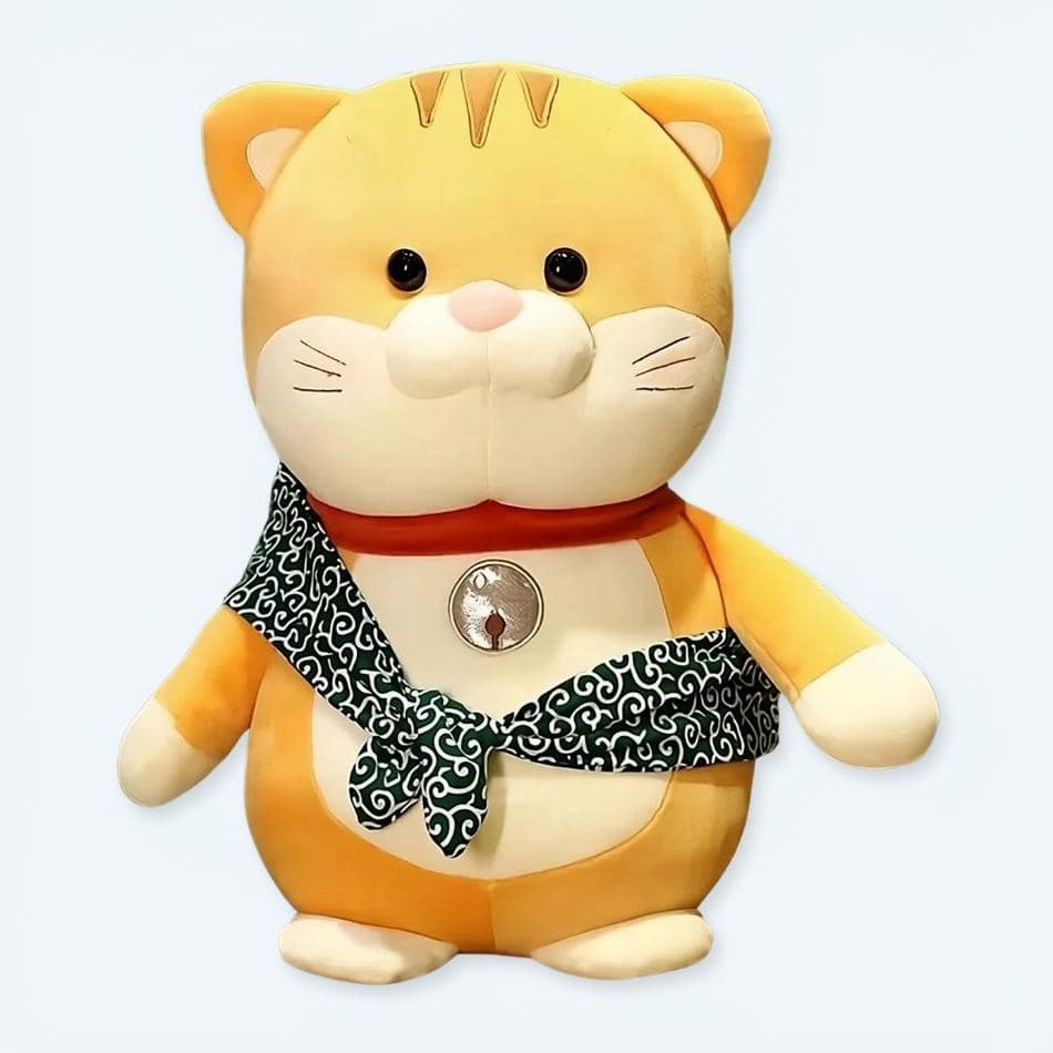 Cute Cat Plush with Scarf