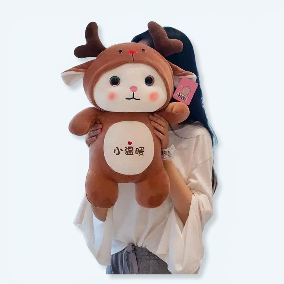 Cat in Deer Costume Plush