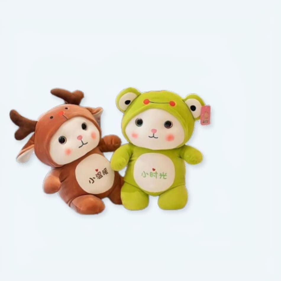 Cat in Frog Costume Plush
