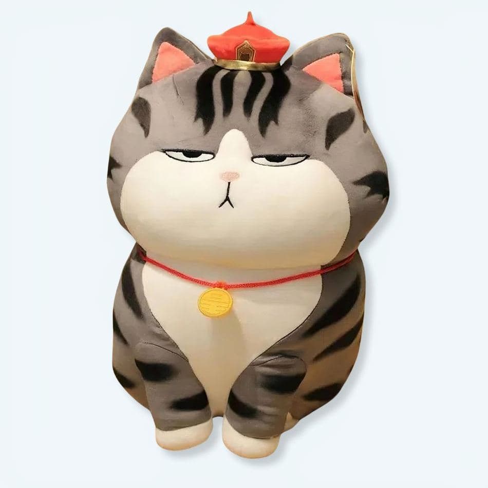 Gray Striped Emperor Cat Plushie