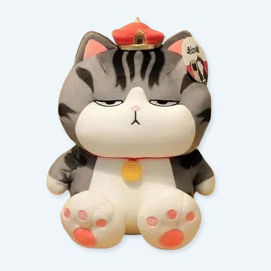 Gray Striped Emperor Cat Plush