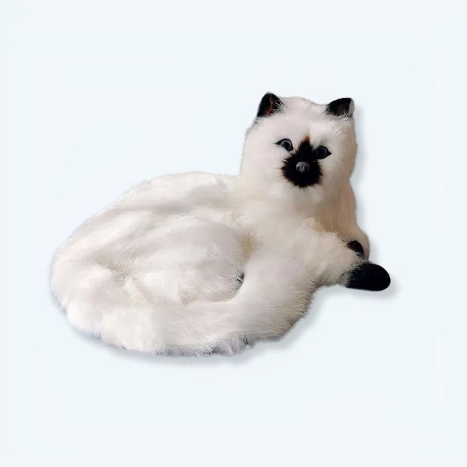 White Cat Plush Doll