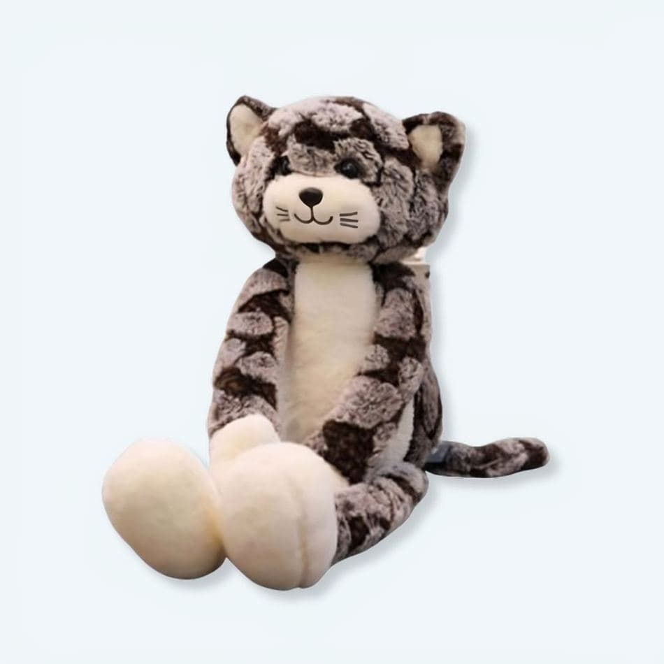 Brown Long-Legged Cat Plush