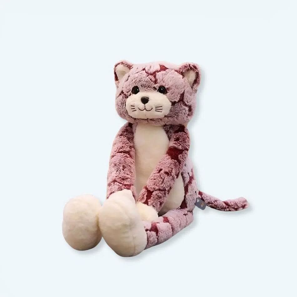 Pink Long Legged Cat Plushie
