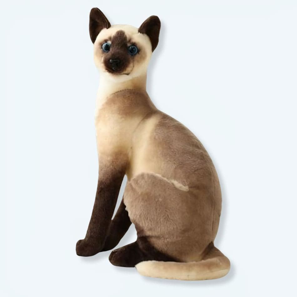Gray Striped Cat Plush Toy