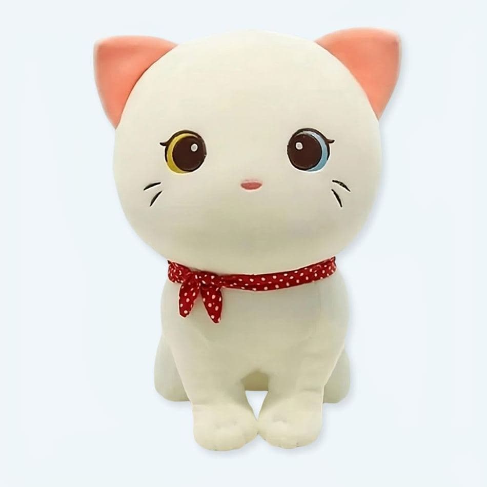 Soft White Kitten Plush Toy
