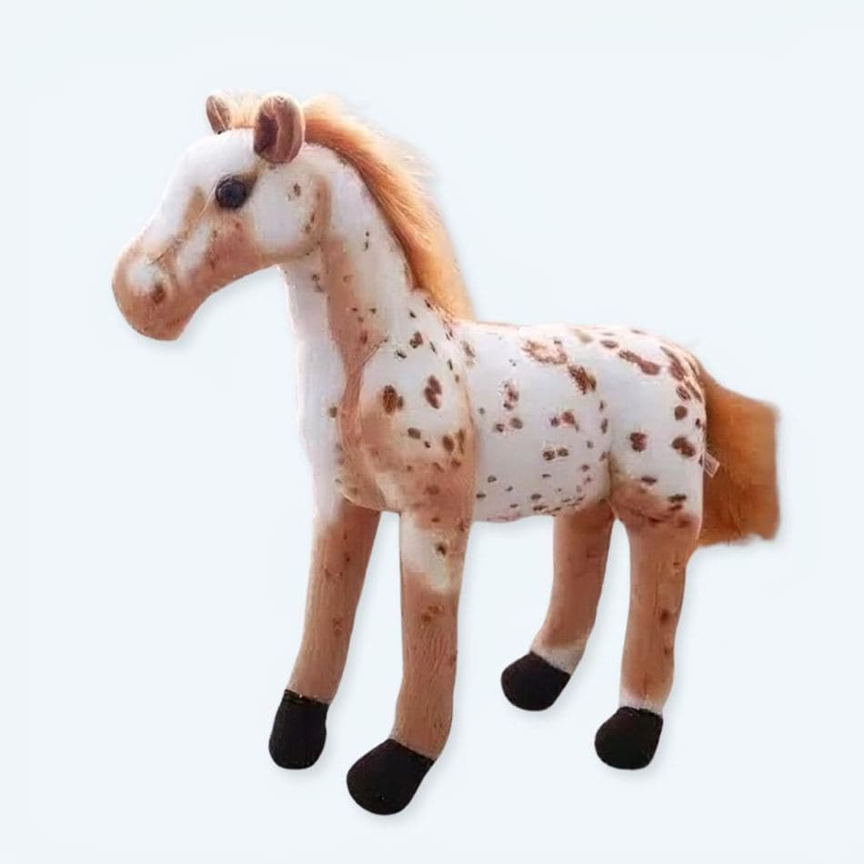 White & Brown Horse Plush Toy