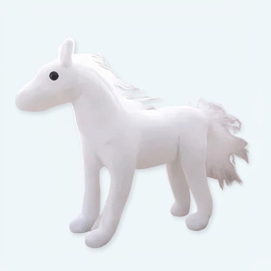 Cute White Horse Plush Toy