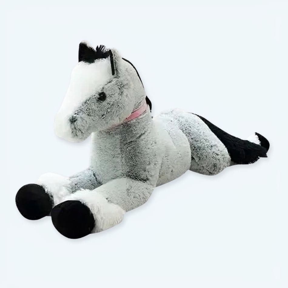 Blue & Gray Plush Horse