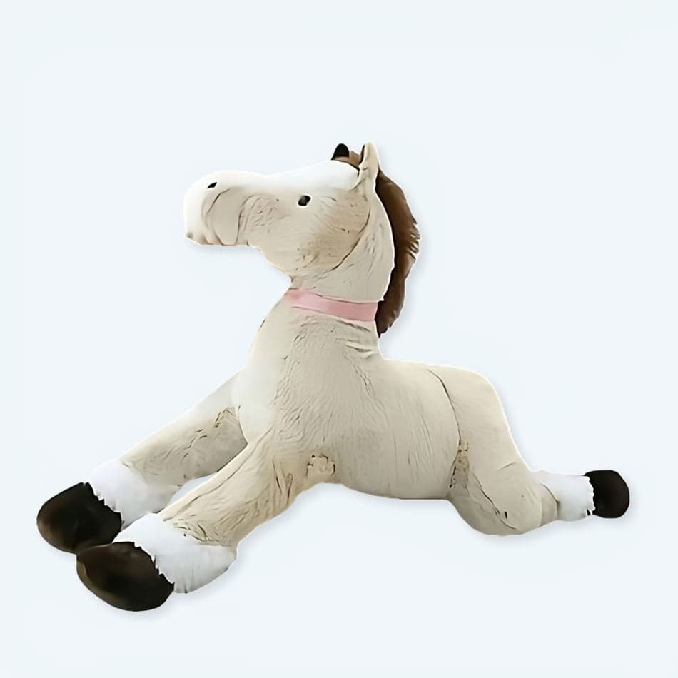 Brown & White Horse Plush Toy