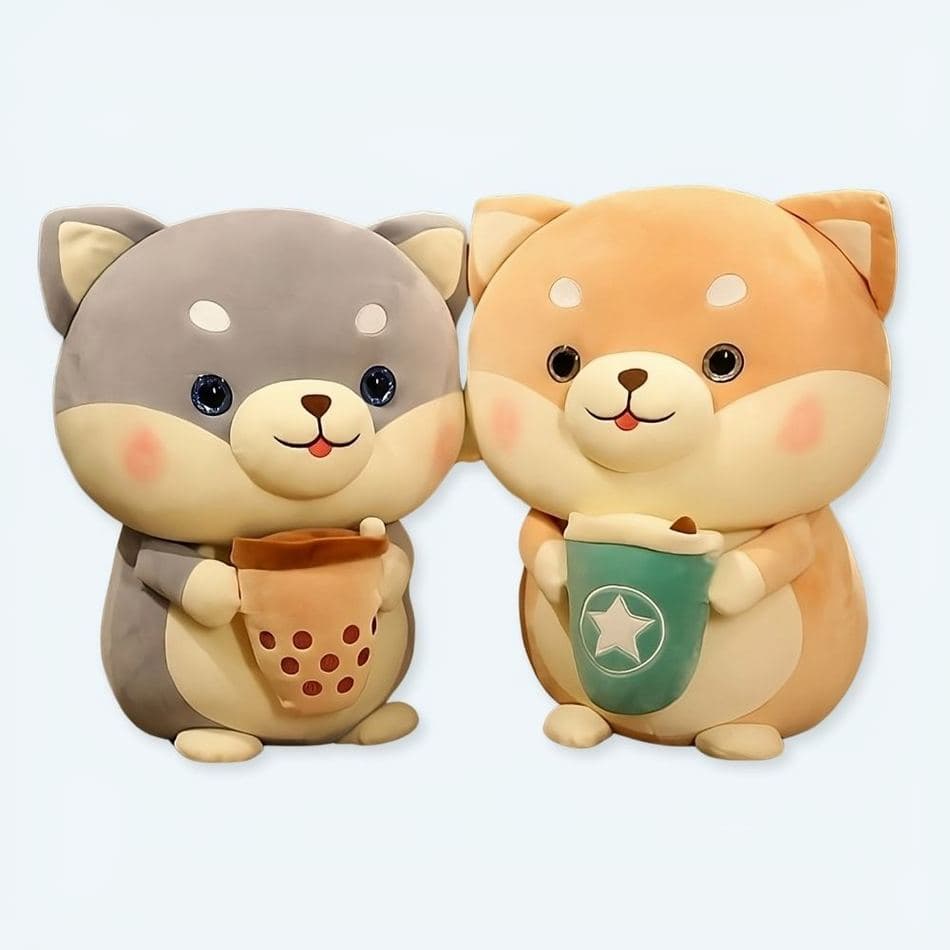 Bubble Tea Dog Plush