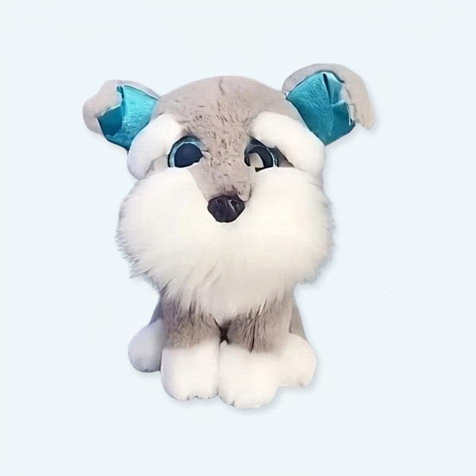 Grey Husky Plush Toy