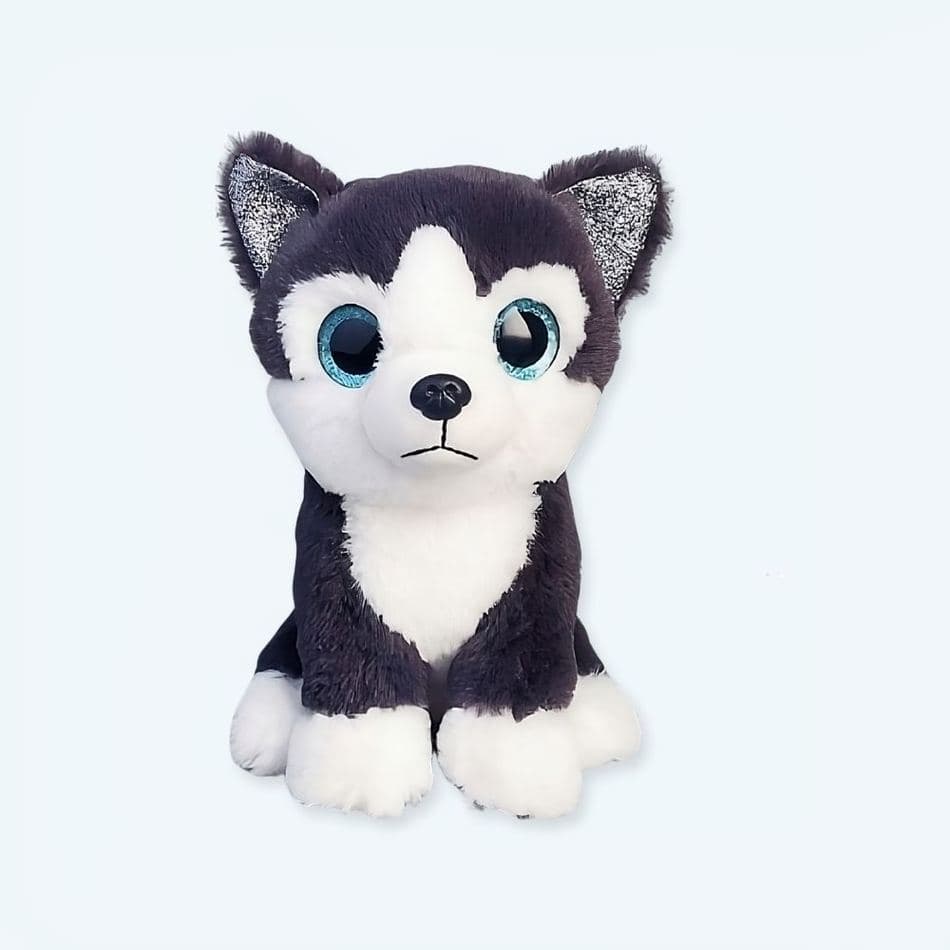 Black Husky Plush Toy