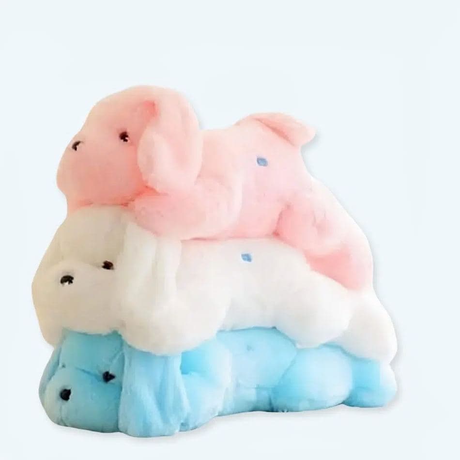 Blue Light-Up Plush Dog