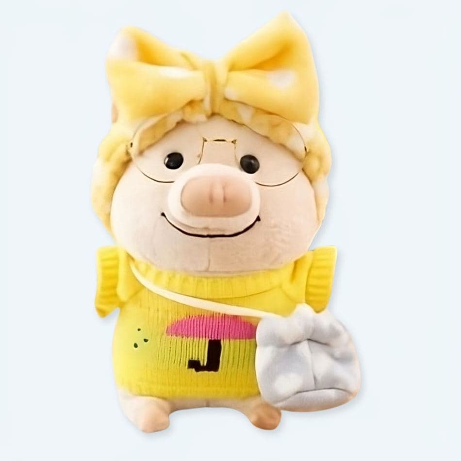 Yellow Sweater Pig Plush