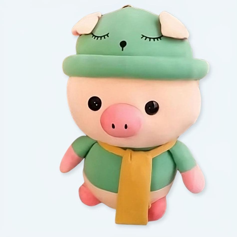 Green Outfit Pig Plush