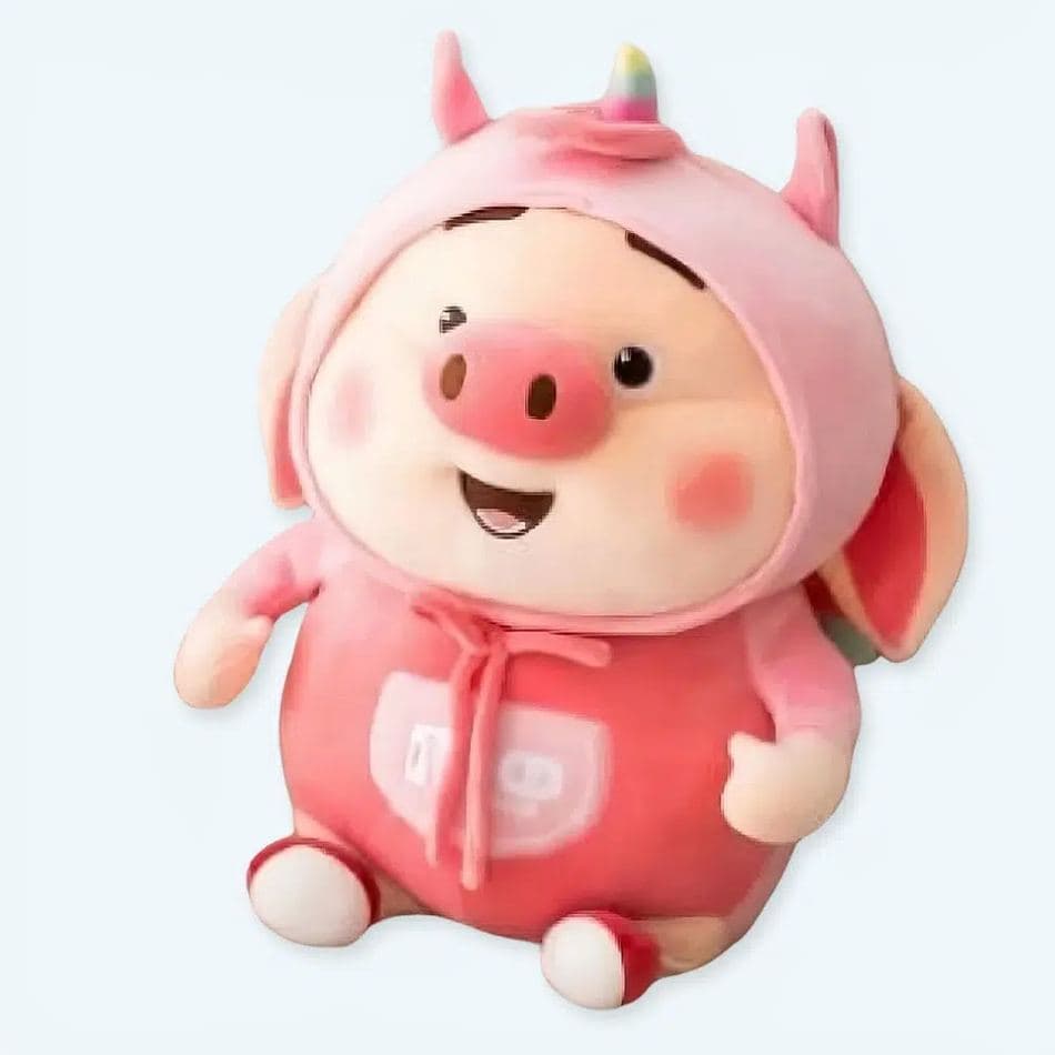 Pink Kawaii Pig Plushie
