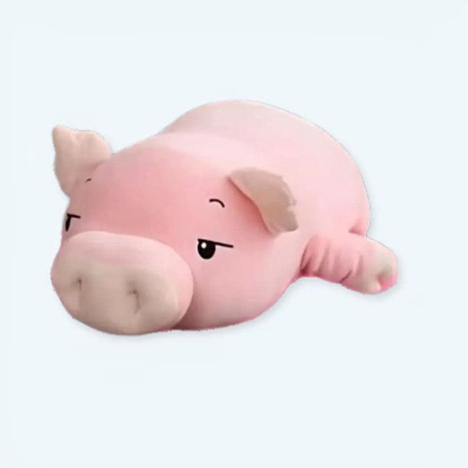 Sleeping Pink Pig Plushie
