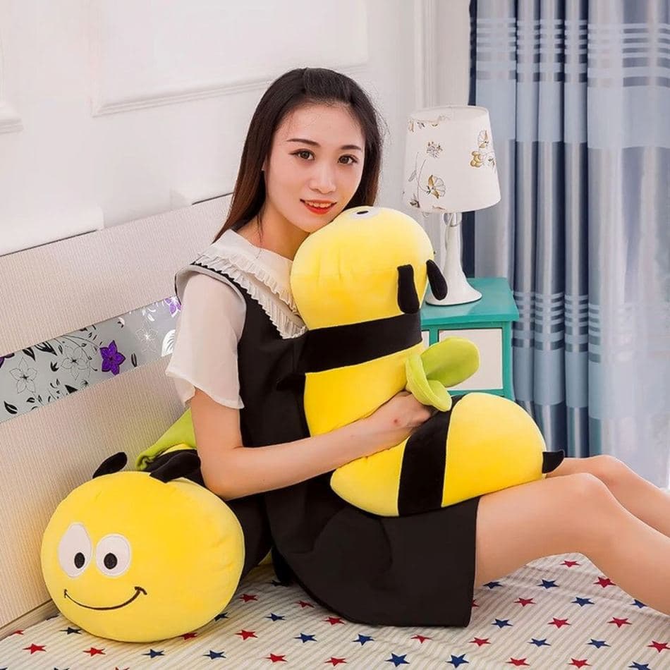 Smiling Bee Plush Pillow thumbnail 3