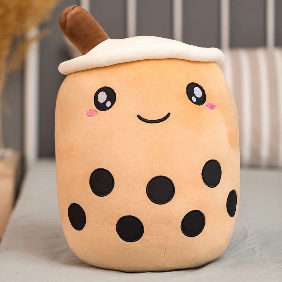 Brown Bubble Tea Plush Pillow thumbnail 2