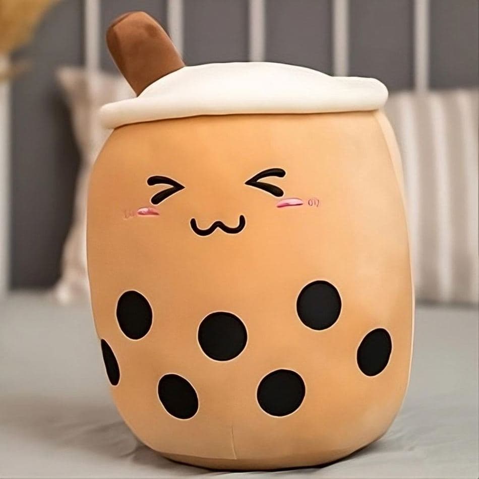 Brown Bubble Tea Plush Pillow thumbnail 6