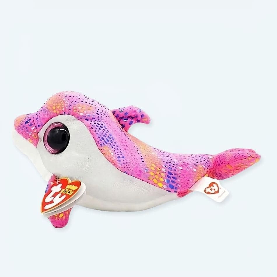 TY Colorful Dolphin Plush