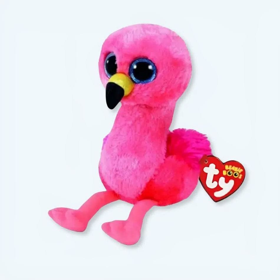 TY Pink Flamingo Plush Toy