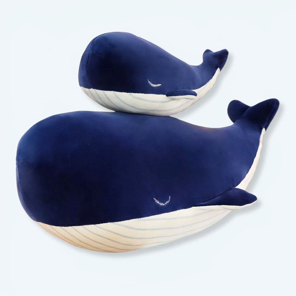 Giant Navy Blue Whale Plush